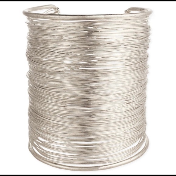 Silver Fine Intricate Wire Gladiator Cuff Bracelet